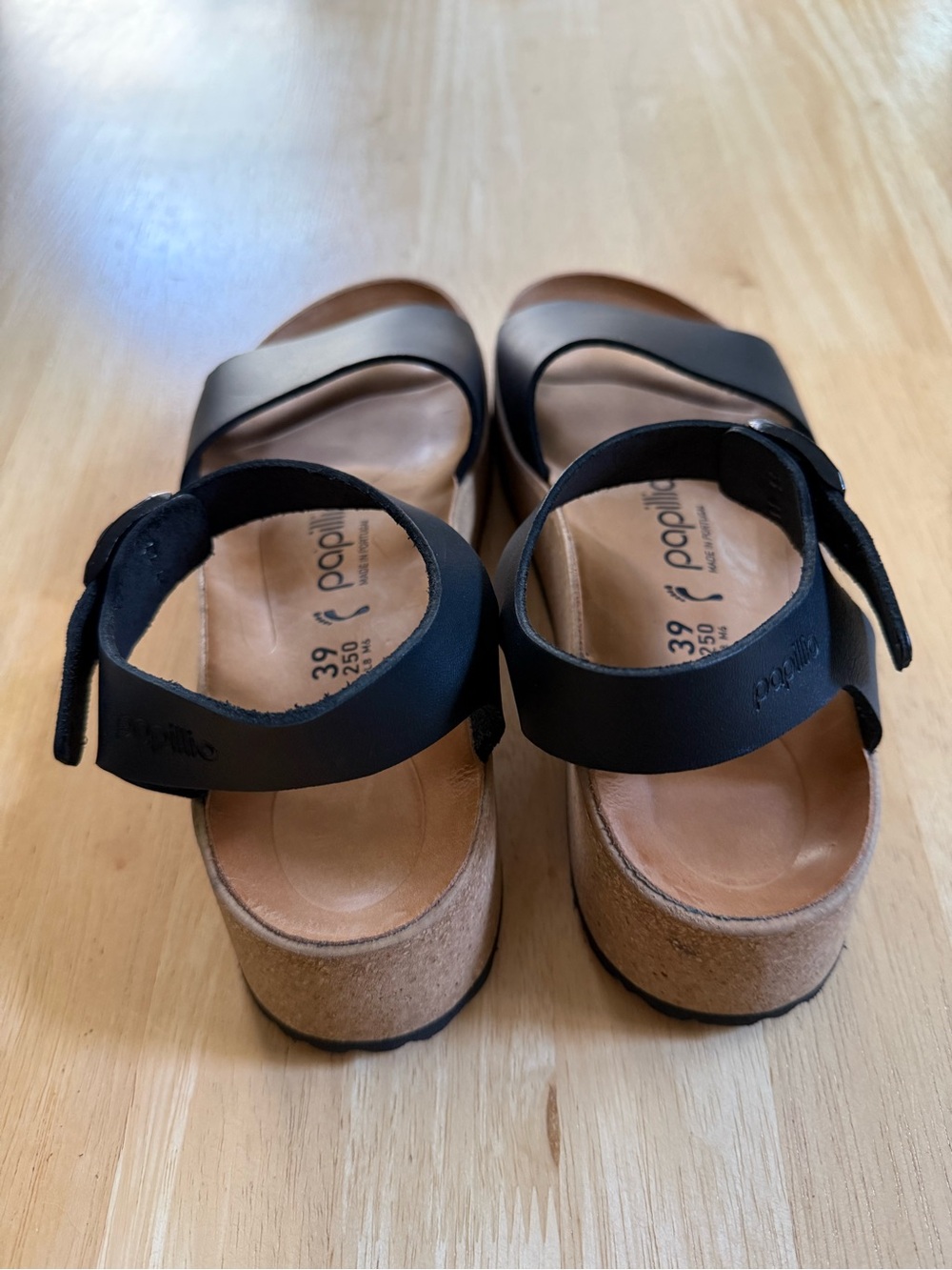 Birkenstock Black Cork Footbed Ankle Strap Sandal - Women - Picture 6 of 9